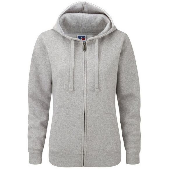 Russell Mens Authentic Full ZipSweatshirt / Hoodie XS-3XL / Light Oxford